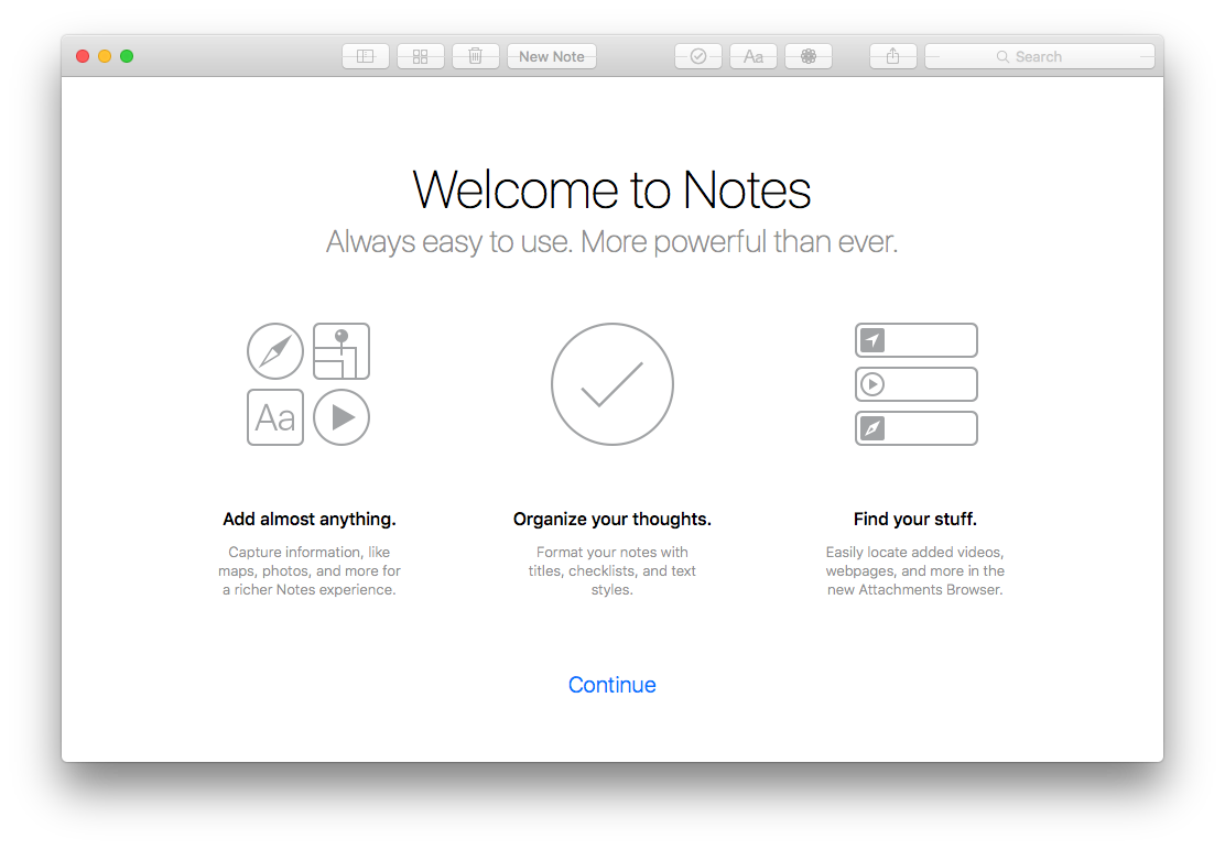 What is the notes app on macbook